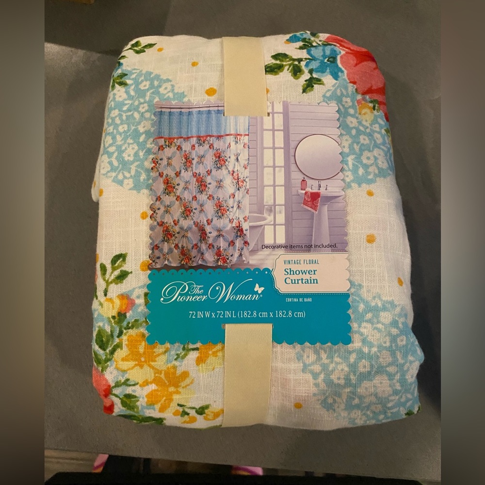 The Pioneer Woman Vintage Floral Shower Curtain